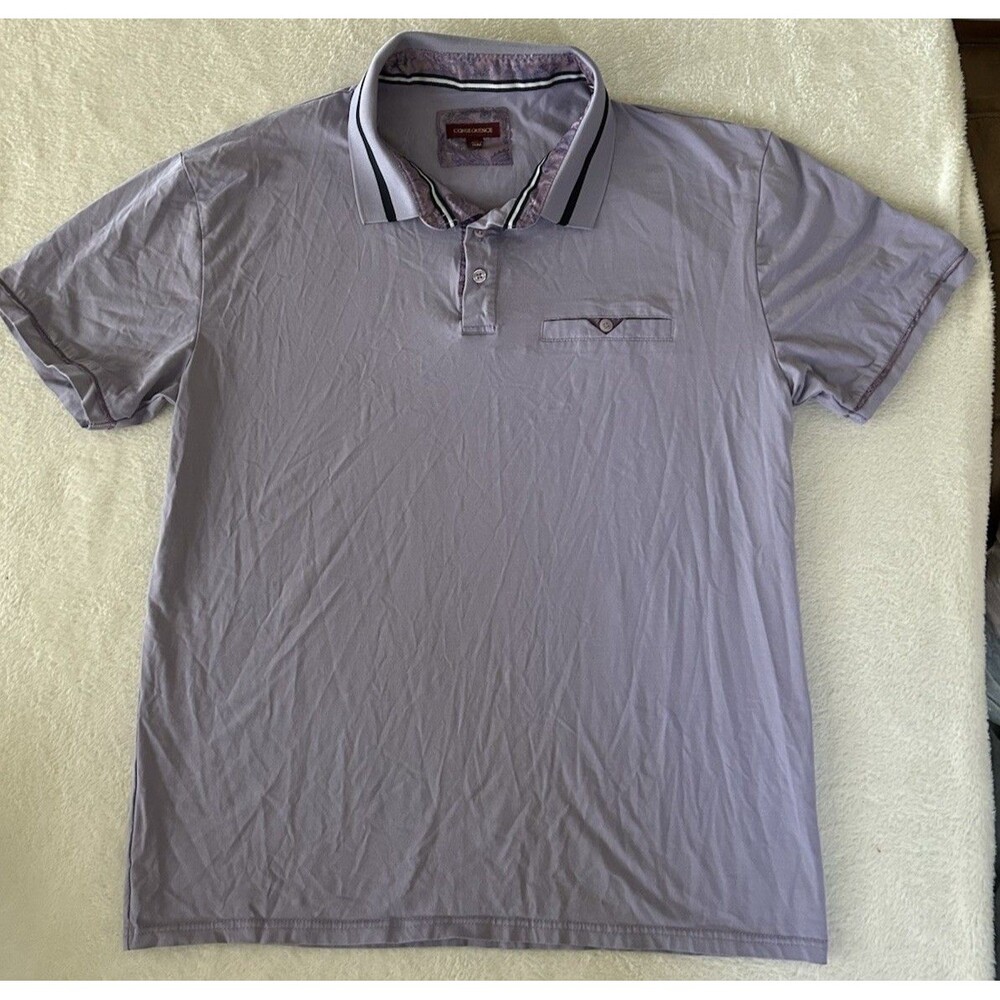 Consequence Polo Shirt Lilac Purple Size XL Pocket Golf